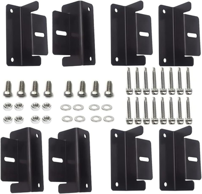 メタル/チンの屋根太陽光パネル 設置 4pcs プラネルの設置のためのブラックZブレーキット